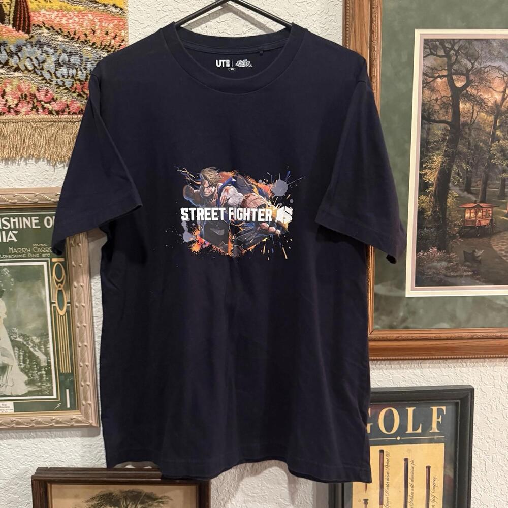 Capcom 40th UT Graphic T-shirt UNIQLO‎ Japan Street Fighter 6 Gaming Shirt Large